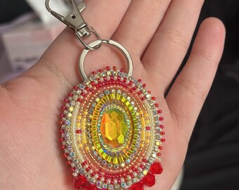 Indigenous Beaded Bag Charm