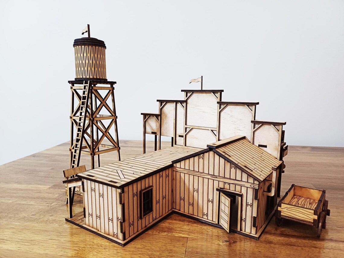 Wild West General Store + Water Tower Laser Cut Files | O Scale ...