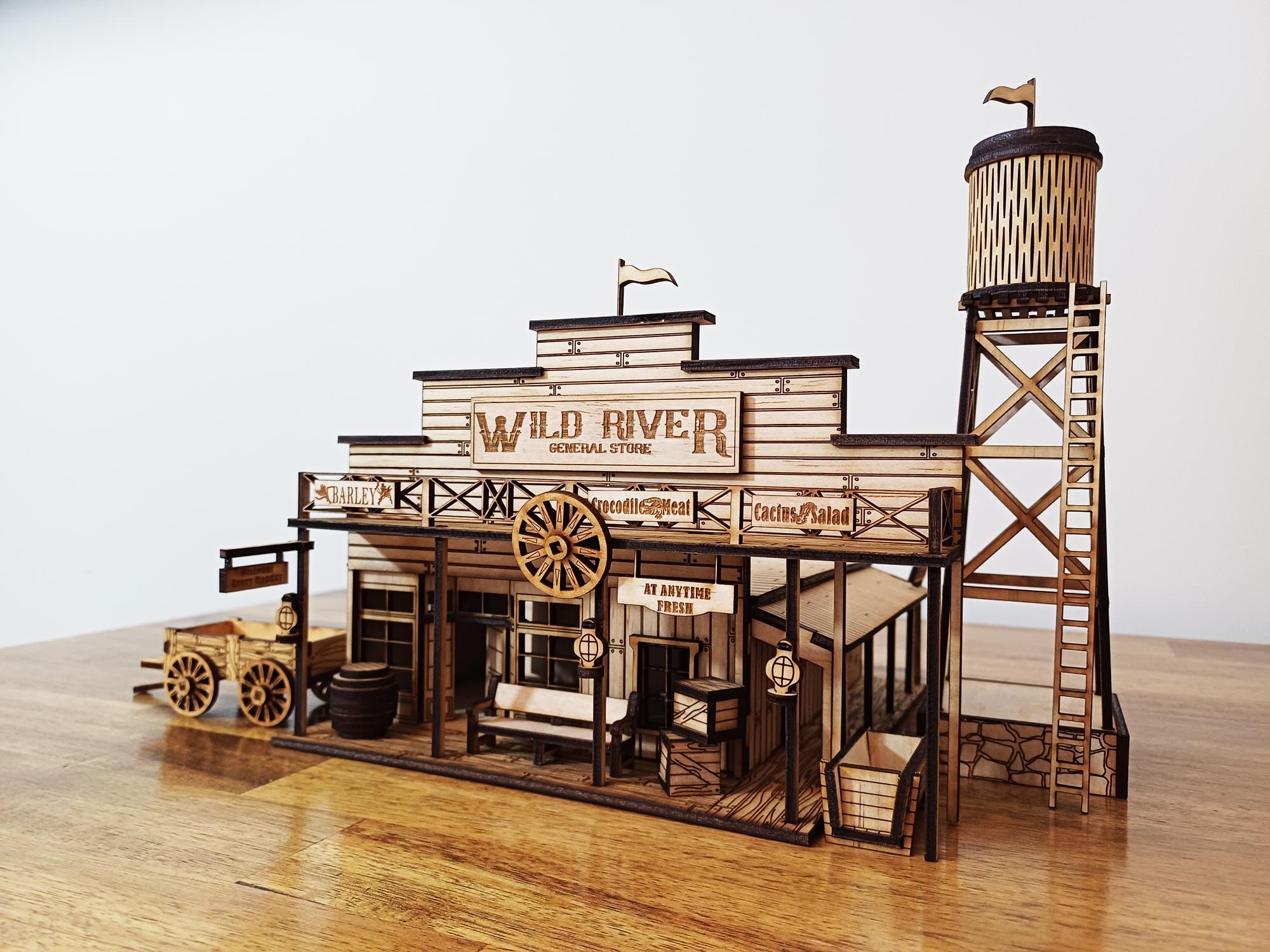 Wild West General Store + Water Tower Laser Cut Files | O Scale ...