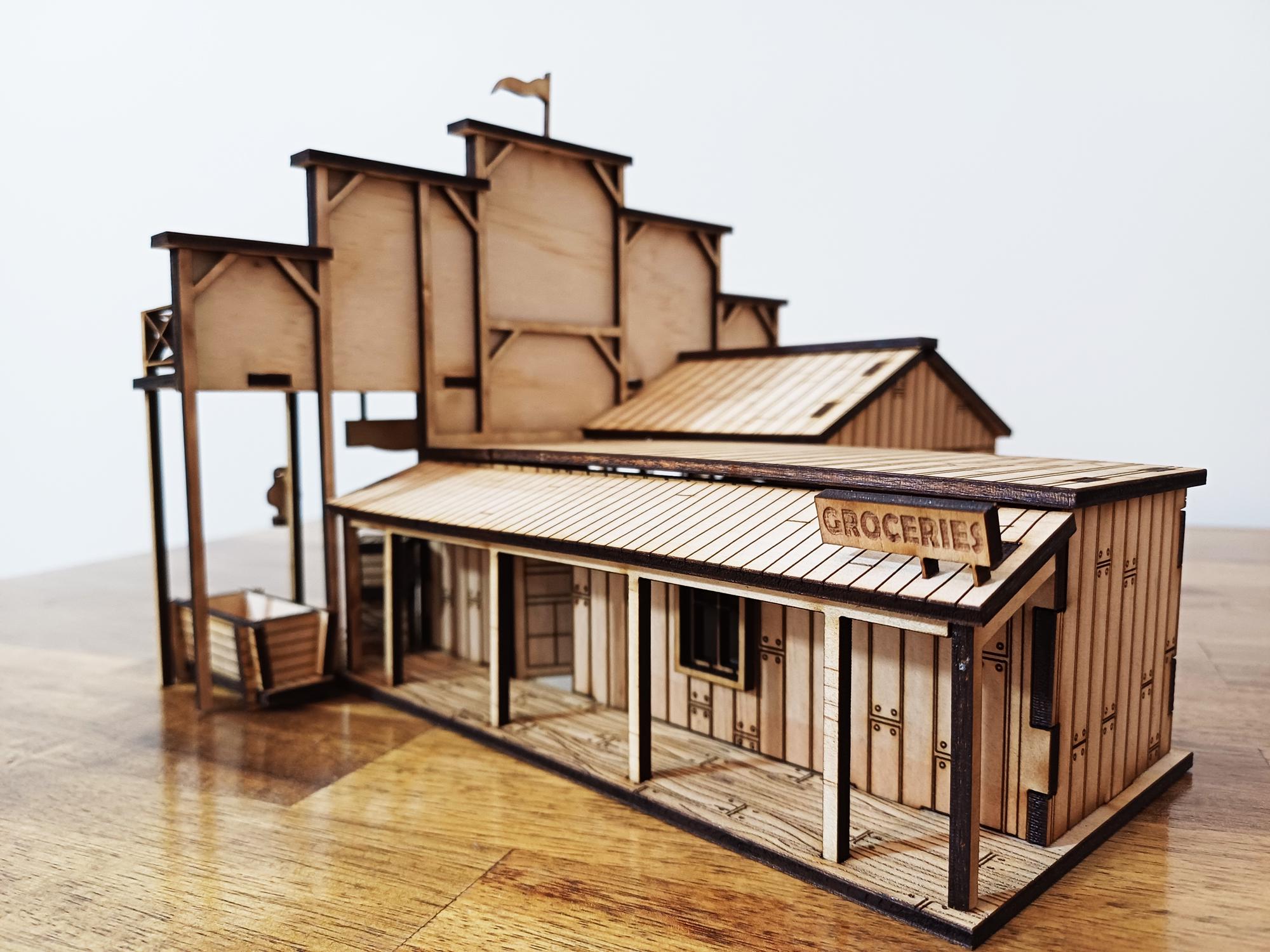 Wild West General Store + Water Tower Laser Cut Files | O Scale ...