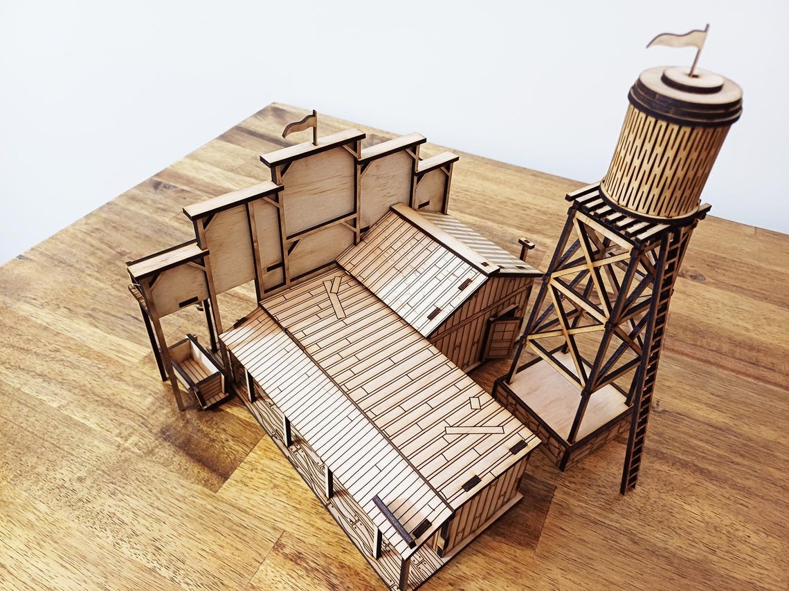 Wild West General Store + Water Tower Laser Cut Files | O Scale ...
