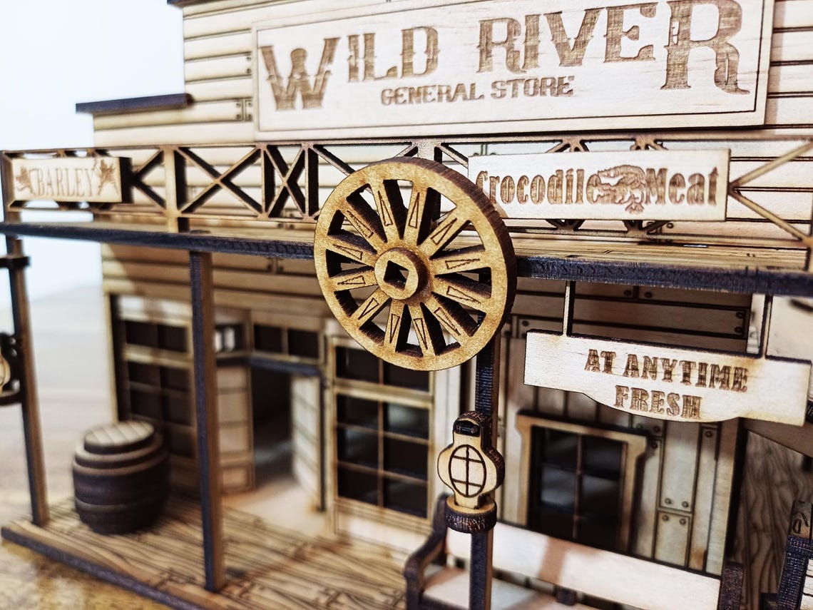 Wild West General Store + Water Tower Laser Cut Files | O Scale ...