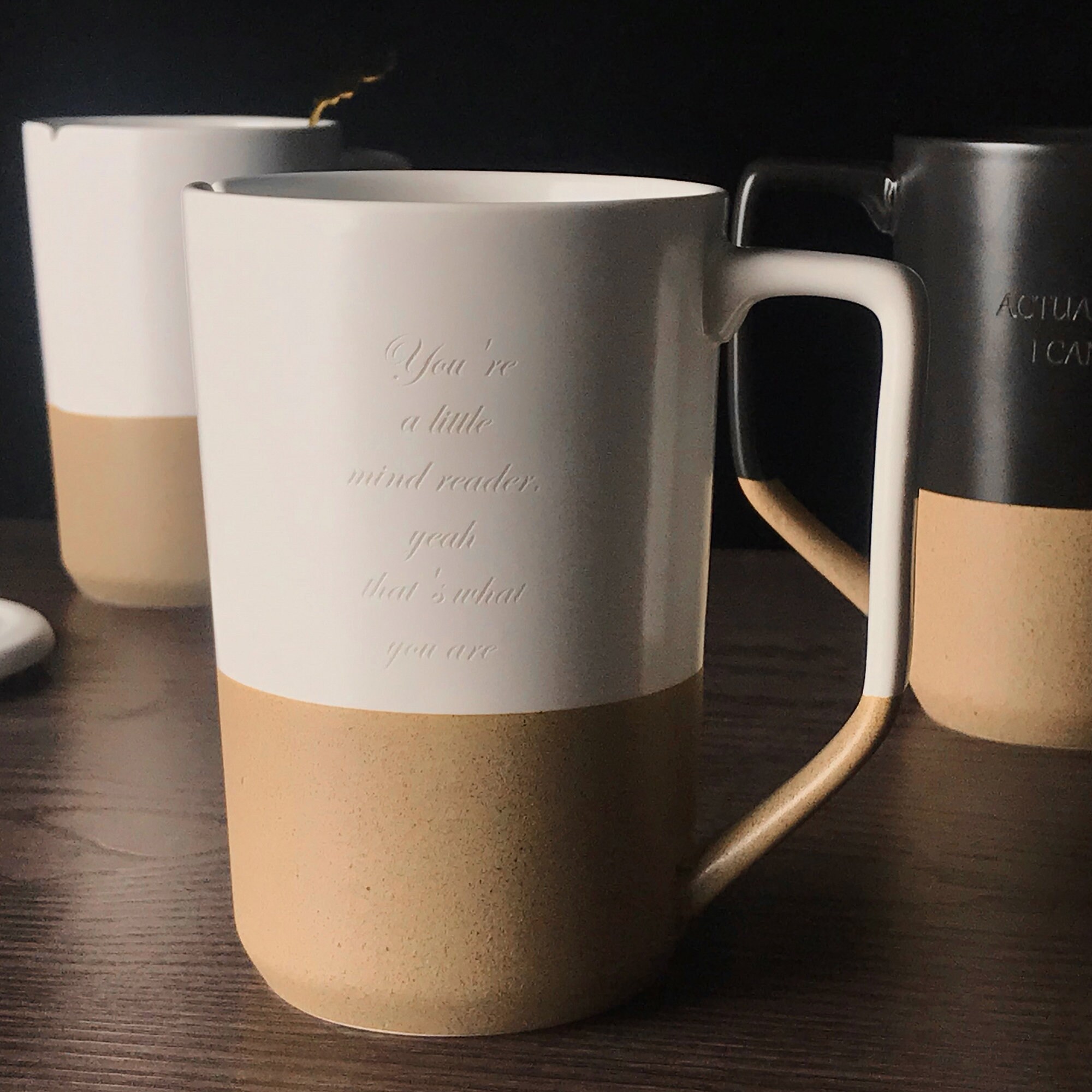 Grande Tasse Personnalisée de Style Japonais, à Café en Céramique Faite La Main, avec Poignée