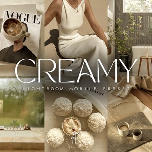 Creamy Lightroom Mobile Preset, Creamy Preset, Instagram Filters, iPhone Presets, Lightroom Filter, Lifestyle Preset, Blogger Filter