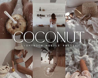 Coconut Lightroom Mobile Preset, Coconut Preset, Instagram Filters, iPhone Presets, Lightroom Filter, Lifestyle Preset, Blogger Filter