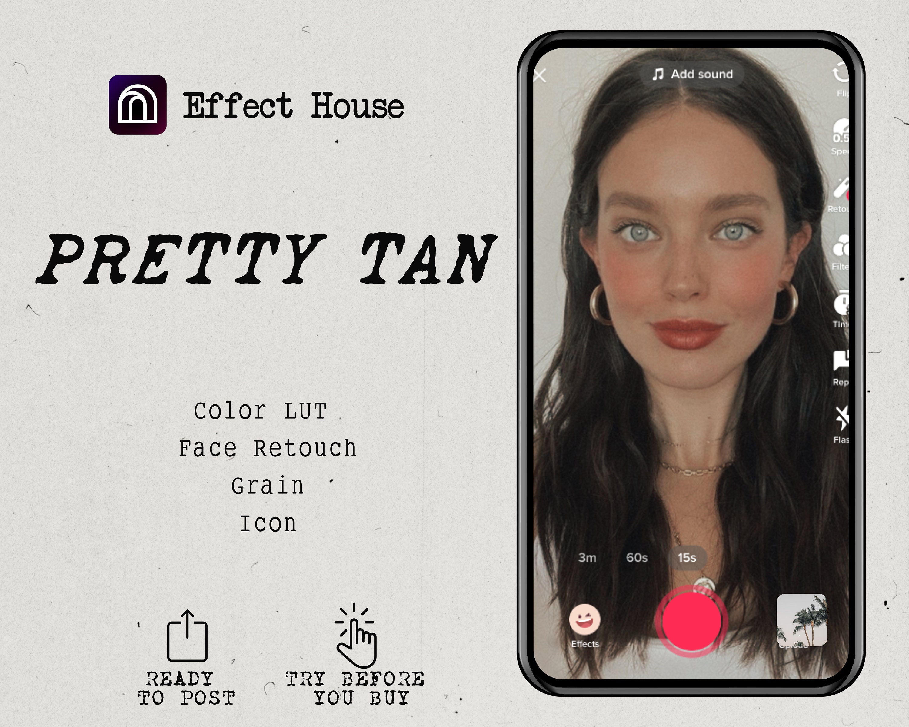 Effect House PRETTY TAN Tiktok Filter Etsy
