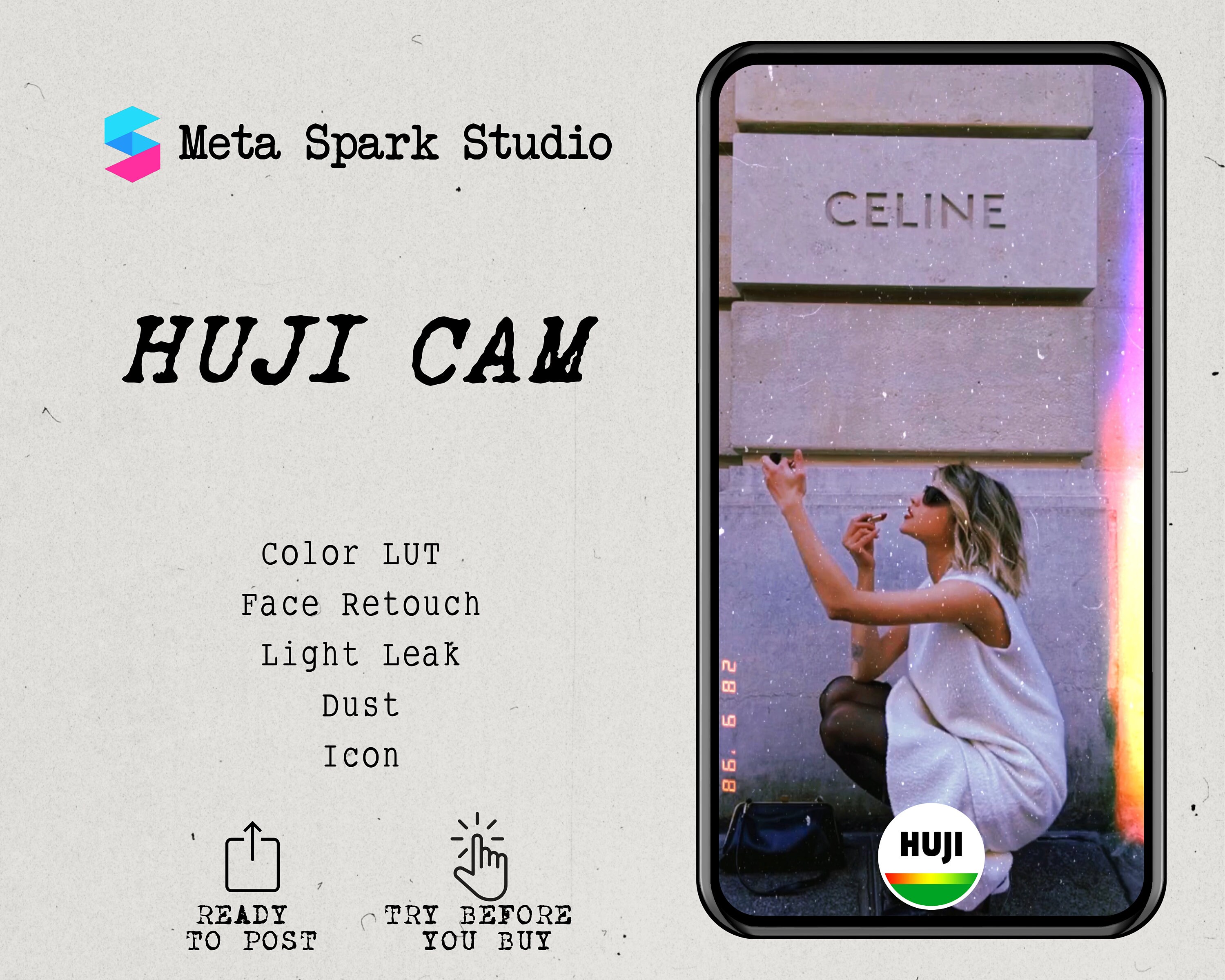 Meta Spark HUJI CAM Instagram filter Etsy Portugal