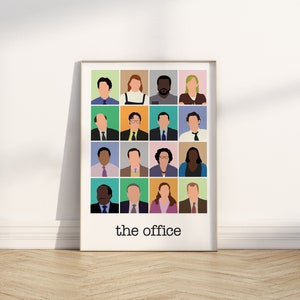 THE OFFICE - Poster The Office - casting poster - TV series the Office - Michael Scott - Dwight Schrute