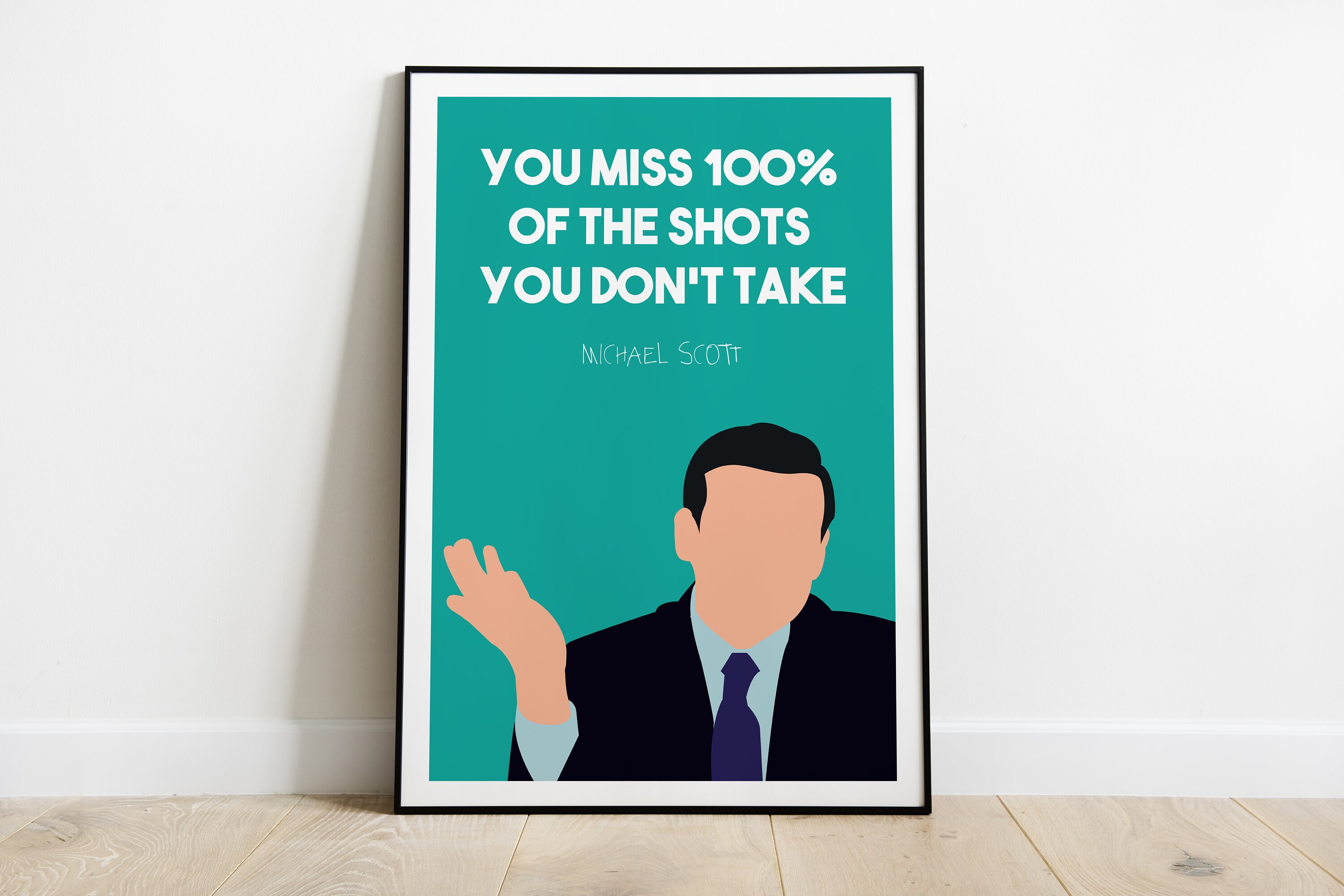 Affiche Michael Scott Citation, Poster The Office Série Tv, Affiche Minimaliste Scott