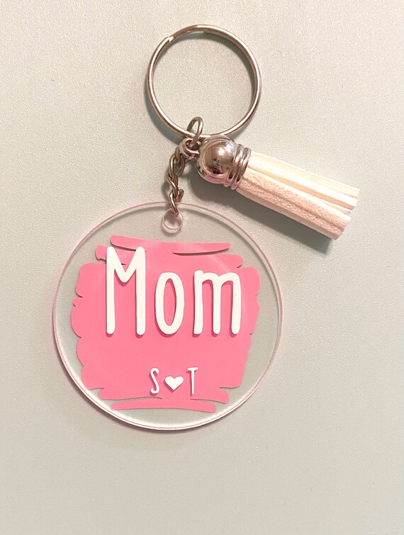 Personalized Mom Keychain Etsy