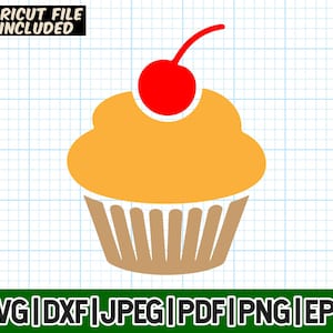 Cupcake Svg, Party Cupcake Decoration svg,Cupcake Dessert png