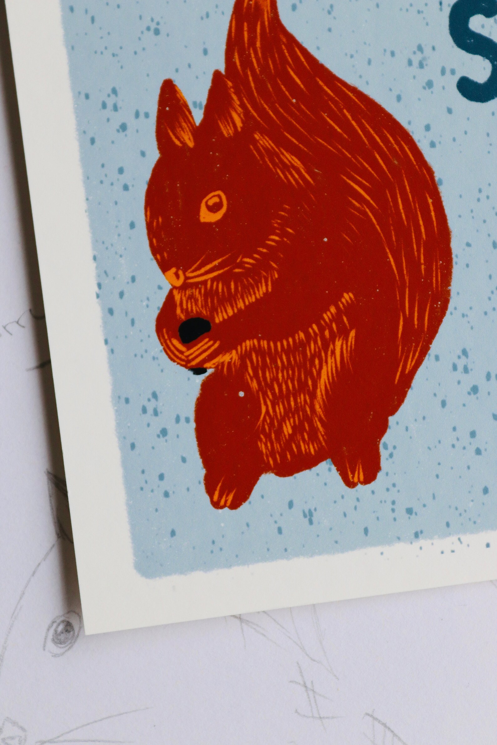 A Scurry of Squirrels/High Quality Giclee Art Print/A4 Print/ Etsy