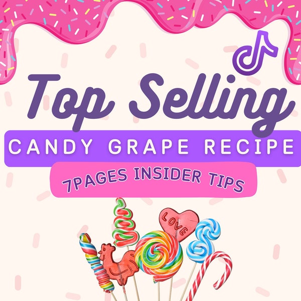 Candy Grape Rezept, Herstellung von Candy Grapes, Sweetie Grapes Candy Rezept, meistverkaufte Candy Grapes, Candy Grape Anleitung