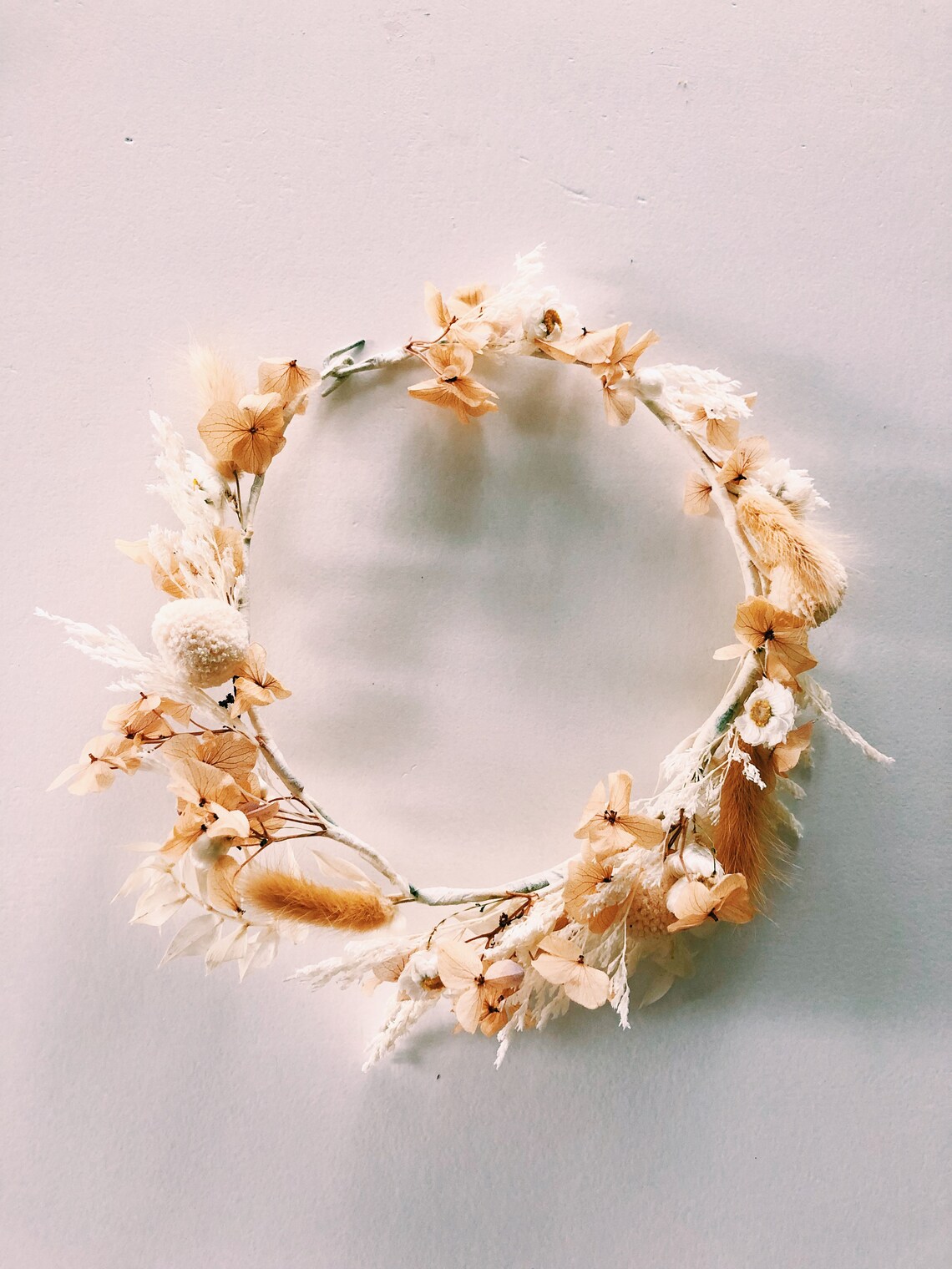 DIY Dried Flower Crown Kit Natural Neutral Colours Make Your Etsy