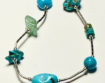 Southwestern Sterling Silver Turquoise Necklace