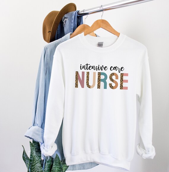 ICU Nurse Sweatshirt Intensive Care Nurse Sweater ICU Nurse - Etsy