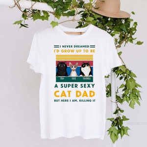 Funny Cat Dad T-Shirt: Gift for Cat Lovers image 7