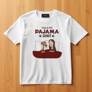 Pawjama Shirt, Personalized Dog Sleep Shirt, Official Dog Sleep Shirt, Funny Dog Shirt For Human, Granma Gift, Shirt Gift for Dog Lovers