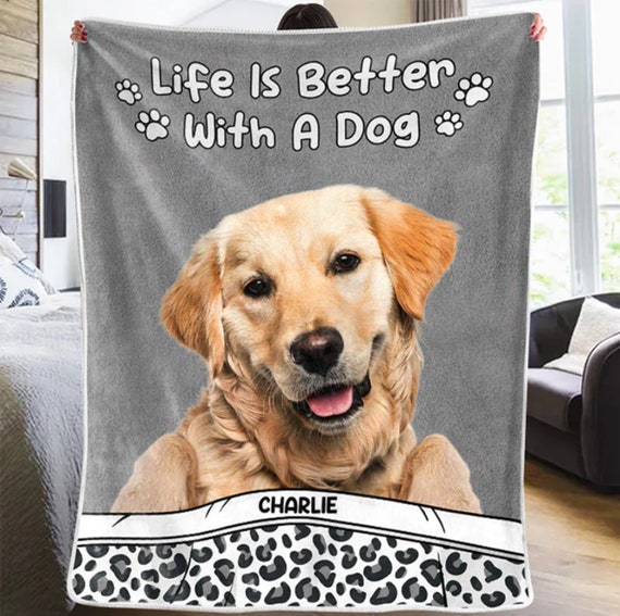 Puppy face blanket sale