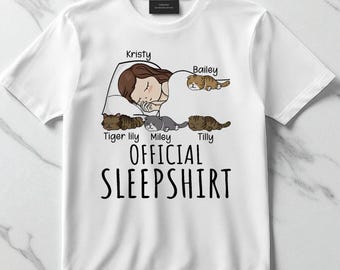 Pijama de gato chibi personalizado: regalo personalizado para amantes de las mascotas