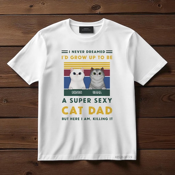 Funny Cat Dad T-Shirt: Gift for Cat Lovers