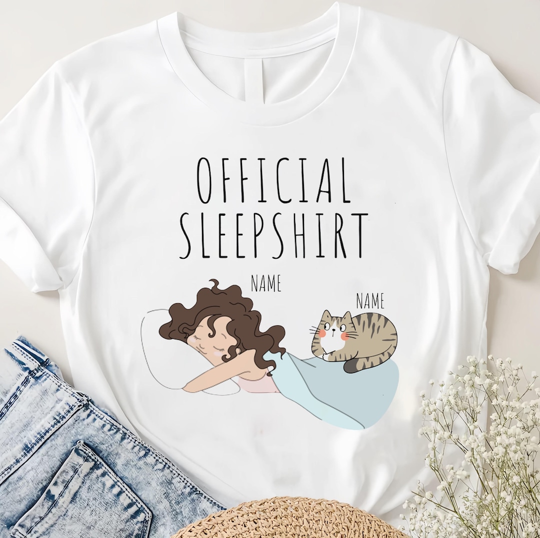 Cat sleep shirt hotsell