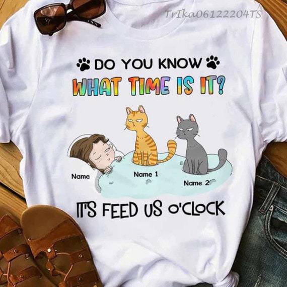 Cat sleep shirt sale