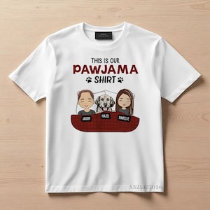 Personalized Pet Lover Couple Sleep Shirt-Funny Dog Cat Shirt-Couples Gift-Birthday Gift for Wife