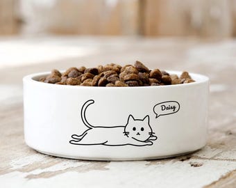 Dog Bowls, Eating dog bowl, Cat Bowl Gift, Puppy Bowls, Pet Bowls for Pet Lover Gifts, Cat Water Bowl, Birthday Gift for Cat Mom, Dog Mama