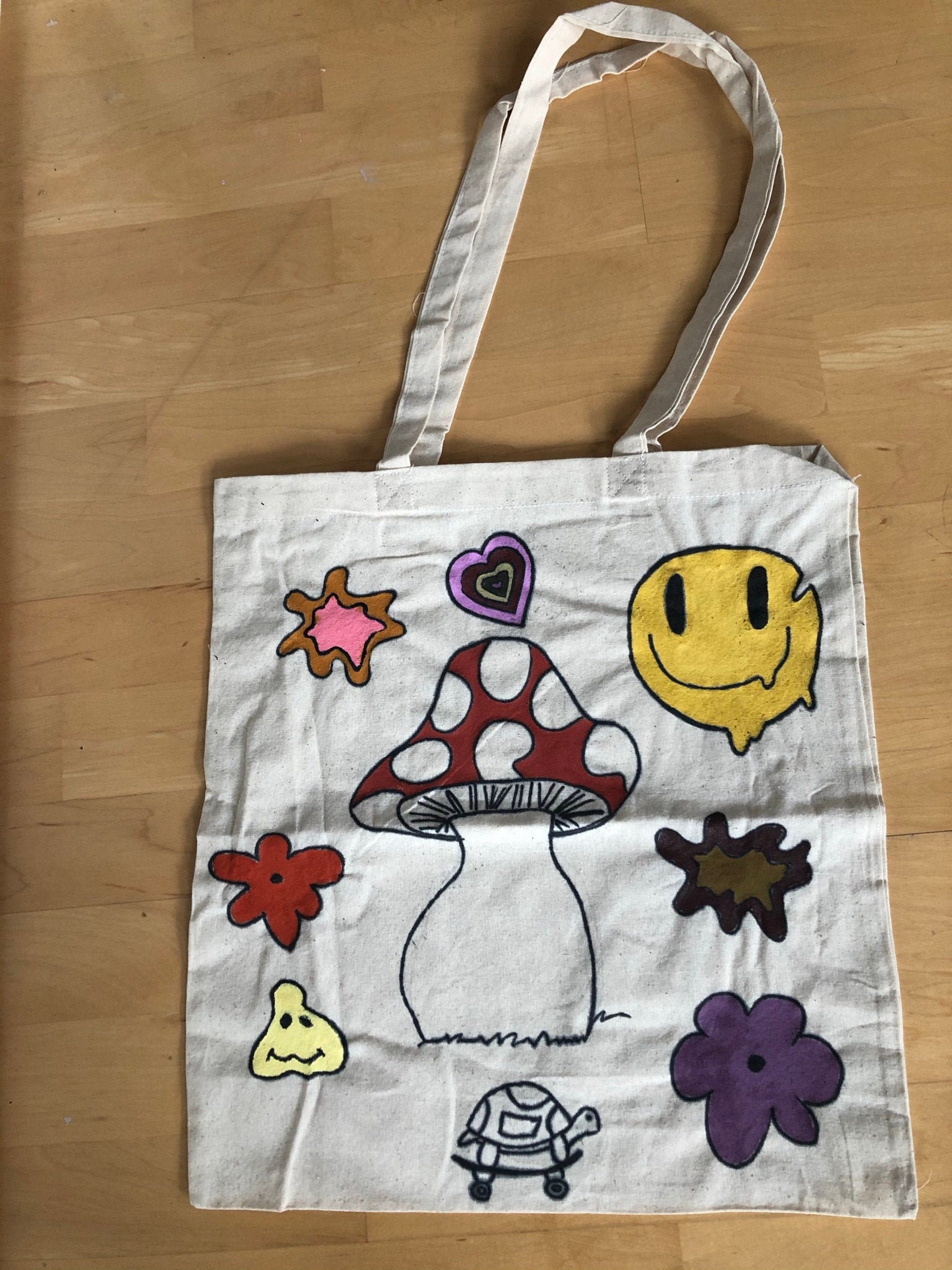 Aesthetic cotton bag in vintage indie kid style gift for Etsy