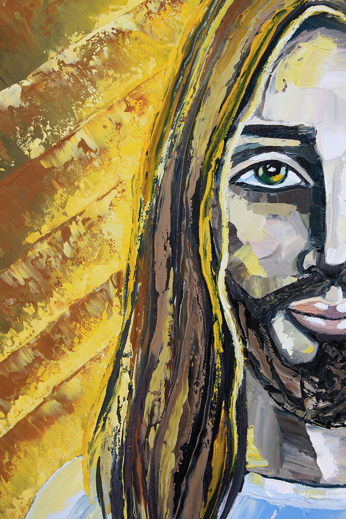 Jesus Gemälde Original Kunst Religion Wand Kunst Christliche Etsy
