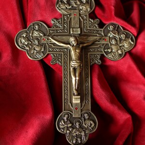 Jesus & 12 Disciples Alter Prayer Cross Stand Wall Hanging Crucifix ...