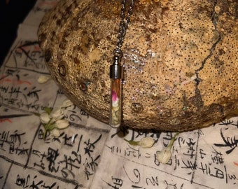 Collana con fiala dell'incantesimo dell'ossessione per manifestare un partner specifico, potente incantesimo d'amore