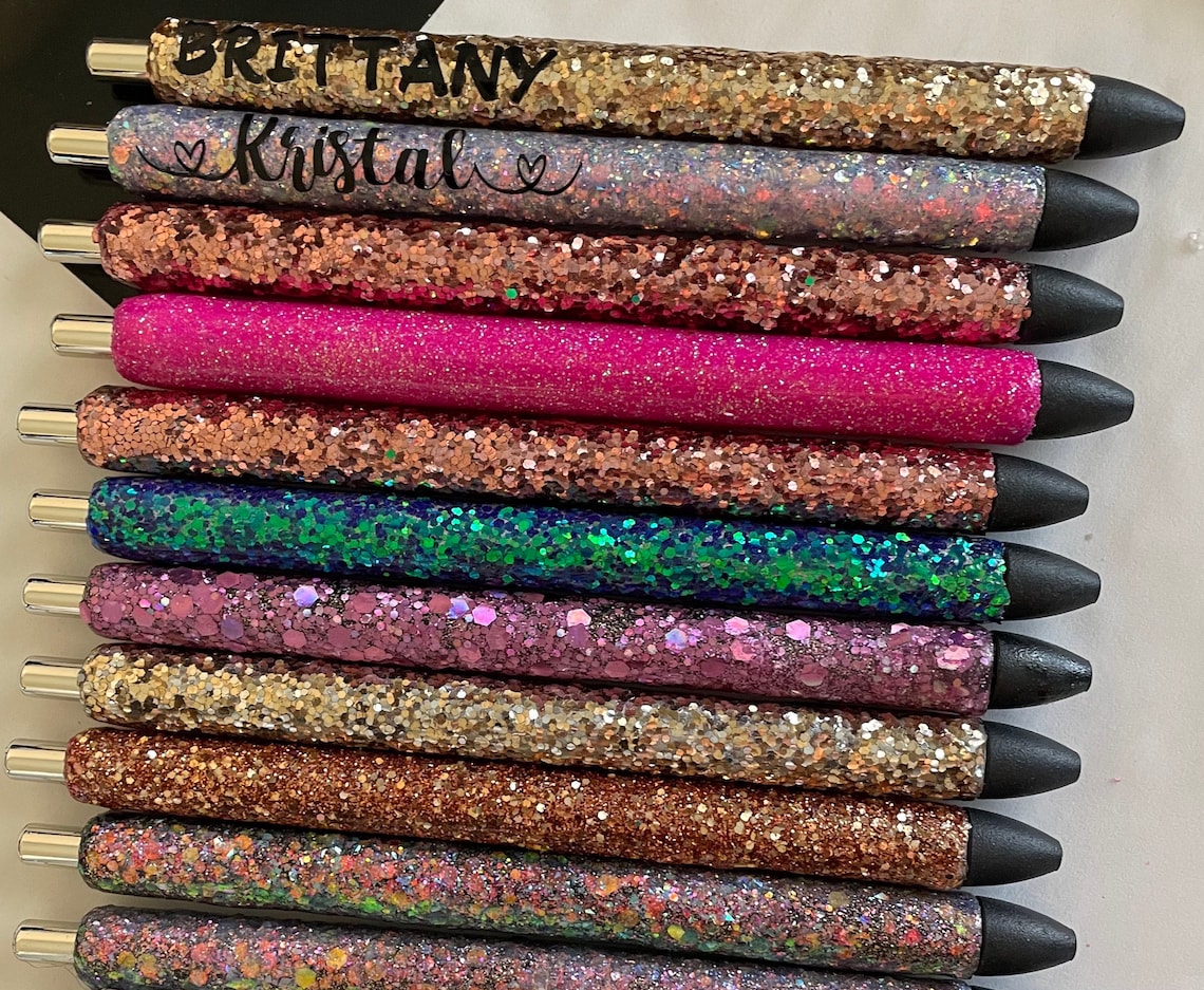 Glitter pens Etsy