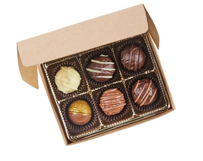 Chocolate Truffle Box - 6 Piece Assorted