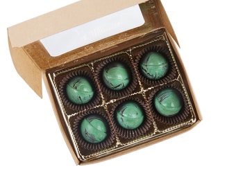 Chocolate Mint Truffle Box of 6