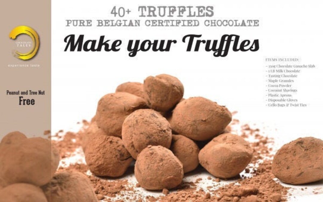 DIY Gourmet Chocolate Truffle Making Kit Etsy