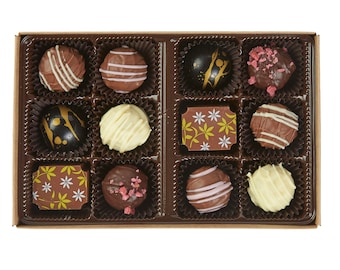 Chocolate Truffle Box - 12 Piece Assorted