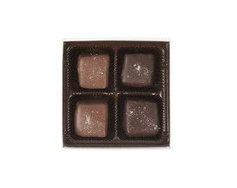 Coffret Truffe Chocolat Caramel Salé - 4 pièces