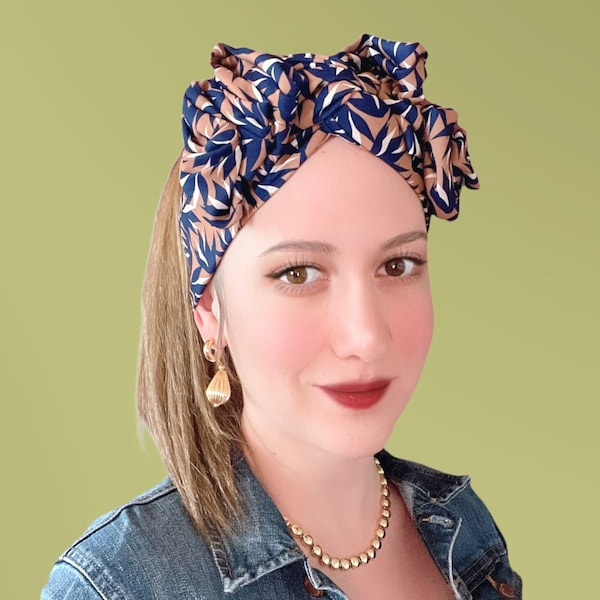 Bandeau extra long fil, bandeau vintage, turban rétro, turban boho, foulard filaire multidirectionnel