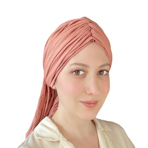 Chemo Head Scarf, Soft Chemo Hat, Alopecia Headwear, Cotton Cancer Scarf, Bamboo Chemo Beanie, Chemo Headwear