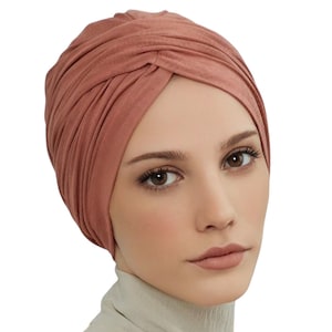 Chemo Head Wear, Pre Tie Turban, Soft Chemo Cap, Alopecia Beanie, Simple Chemo Hat