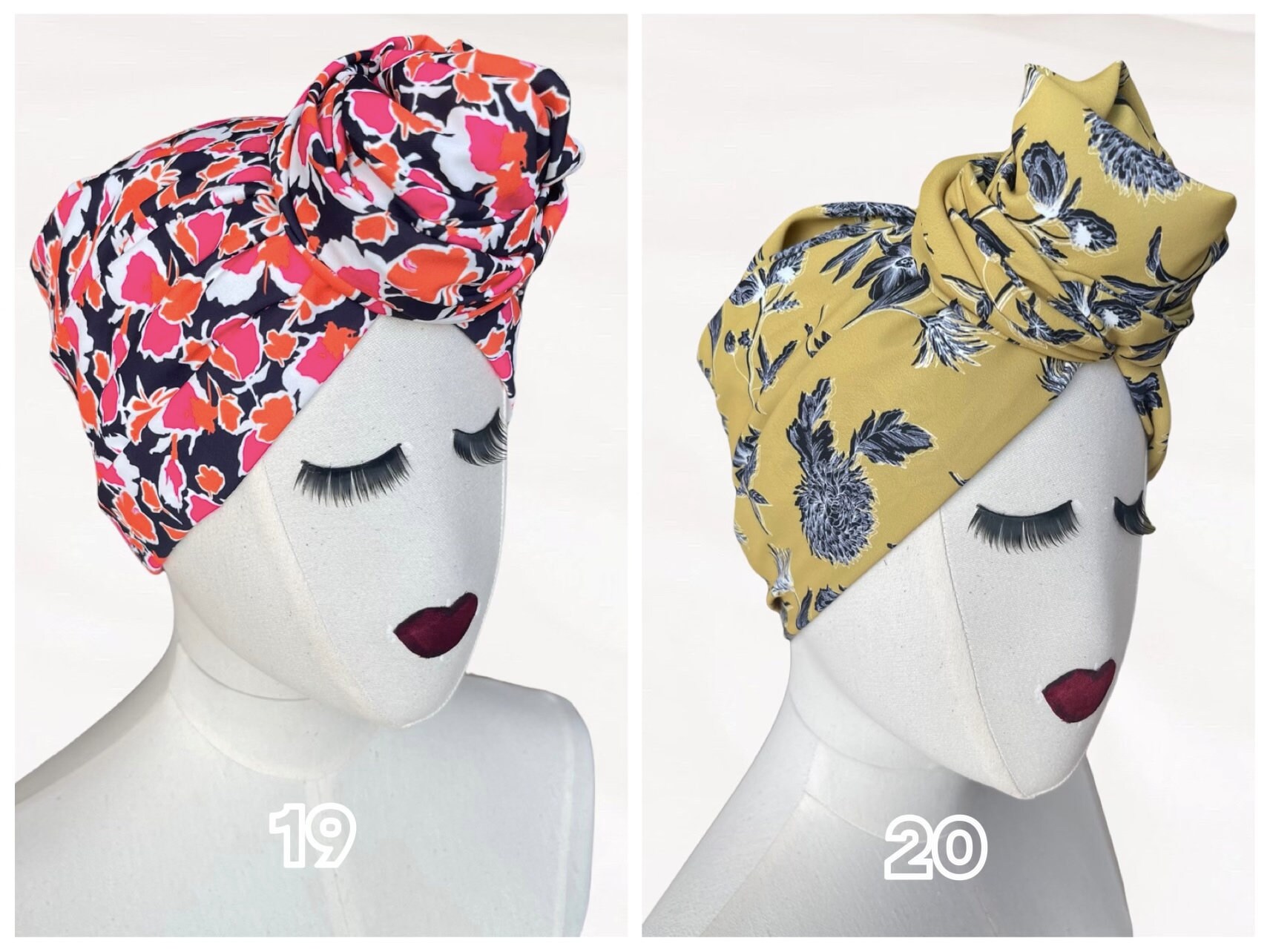 Wired Head Wrap, Turban Wrap, Wired Headband, Floral Head 