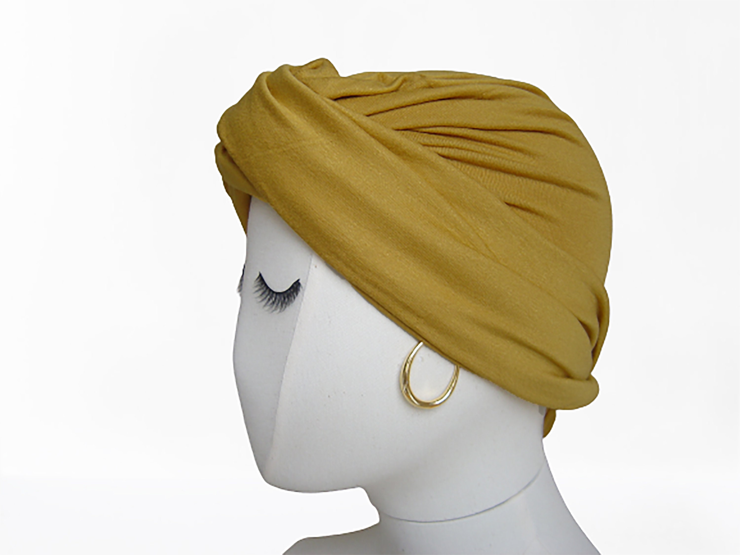 Pañuelos de cabeza caqui para mujer, bufanda de cabeza de color sólido  largo de gran tamaño, lápidas de nudo delantero grande, pañuelo turbante de  estilo fácil, pañuelo trenzado para el cabello 