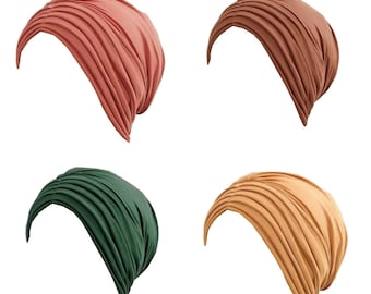 Zachte chemomuts | Chemo-hoofddeksels | Gestrikte tulband | Zachte pet | Alopeciamuts