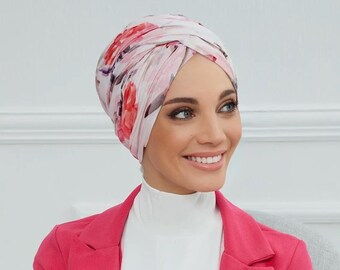 Foulard pre-annodato da donna / Cuffia chemioterapica in cotone / Sciarpa antitumorale / Tichel pre-annodato / Copricapo per la caduta dei capelli