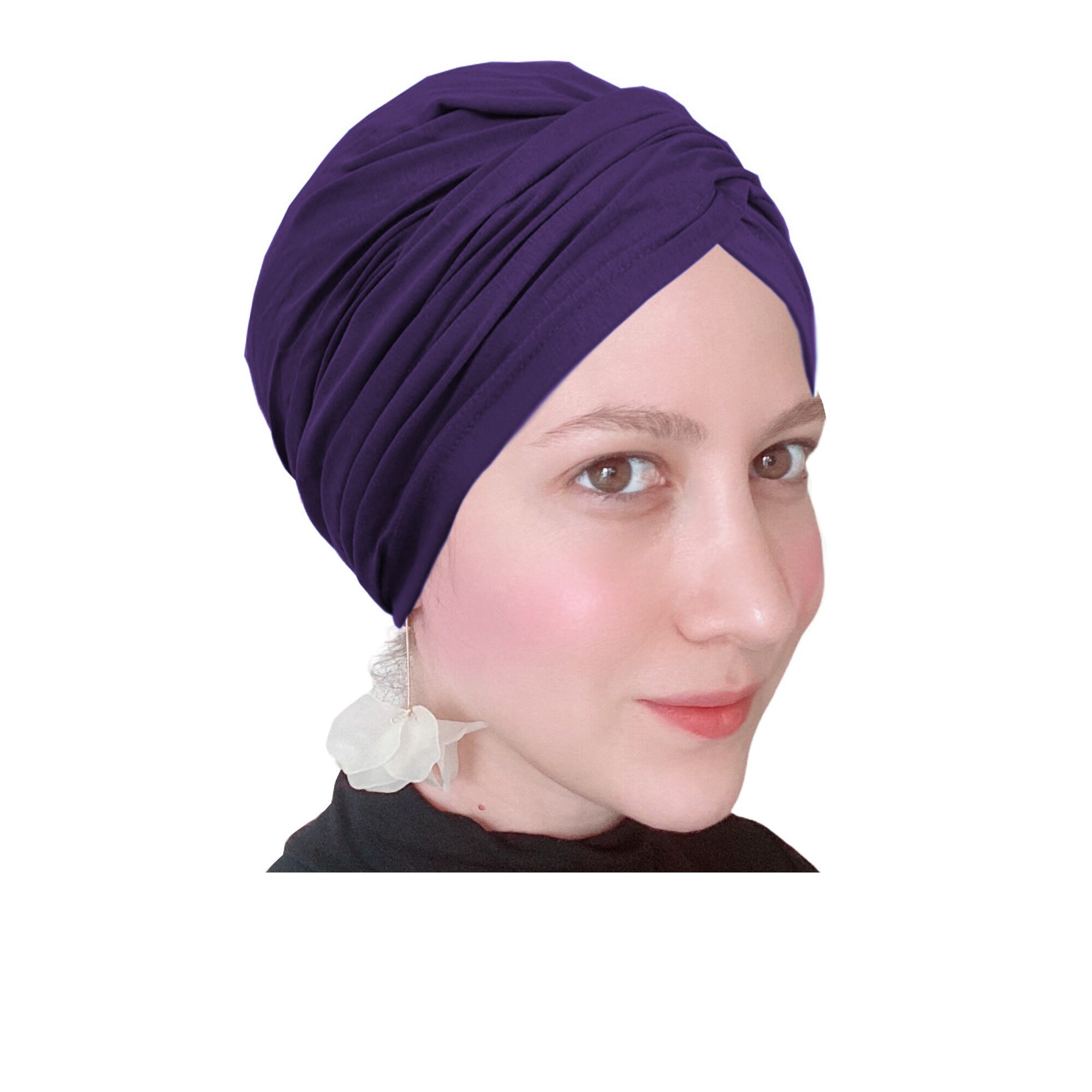 Pre Tie Chemo Hat, Soft Chemo Cap, Chemo Head Wear, Simple Head