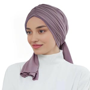 Pre-Tied Head Scarves for Women | Soft Cotton Cancer Scarf | Pre Tied Beanie for Chemo Patient | Chemo Headwear