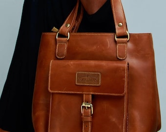 Premium Leather Tote bag, work bag, Everyday bag