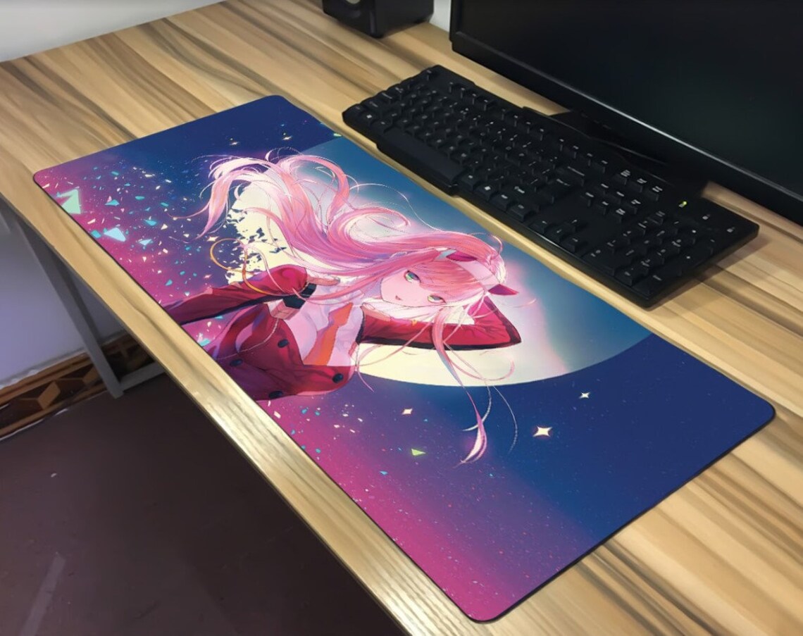 Mousepad Custom Anime Zero Two Hot Darling x LDM52 Leather Etsy